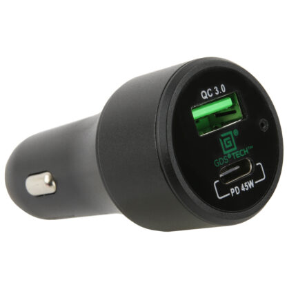GDS® Type-C and Type A 2-Port Cigarette Charger