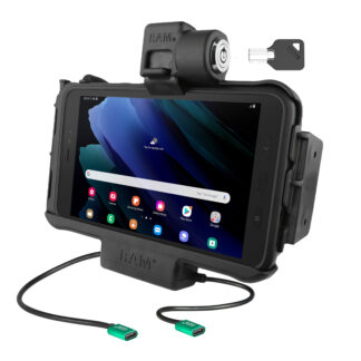 RAM® Locking USB-C Modular Dock + USB-C Data for Samsung Tab Active3