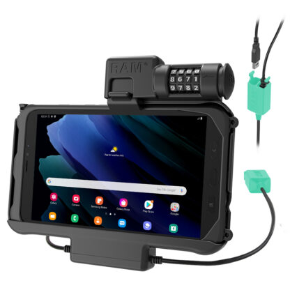 RAM® Combo Locking Power + Dual USB Dock for Tab Active3 & Tab Active2