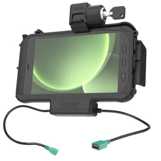 RAM® Locking Modular Power + Single USB Dock for Samsung Tab Active3