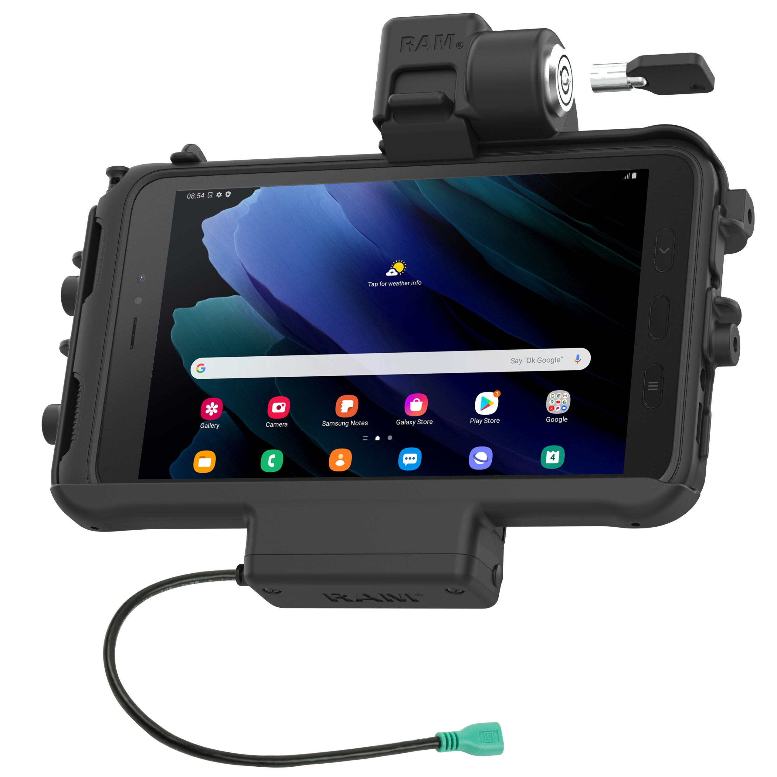 RAM® Low-Profile Locking Powered Dock for Tab Active3