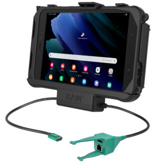 RAM® USB-C Powered Dock + USB-A & RJ45 Data for Samsung Tab Active3