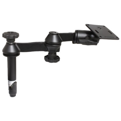 RAM® 4" Upper Pole with Double Swing Arms & 75x75mm VESA Plate