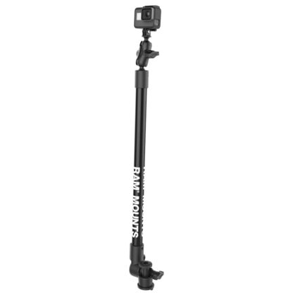 RAM® Tough-Pole™ Camera Mount with Single Pipe & RAM® Track-Node™ Base