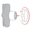 RAM® Pin-Lock™ Security Knob for C Size Socket Arms - Bild 4