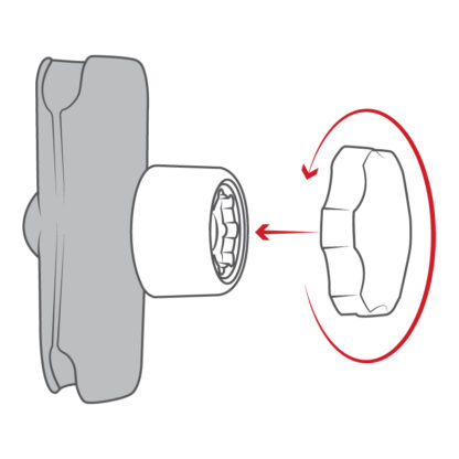 RAM® Pin-Lock™ Security Knob for C Size Socket Arms - Bild 4