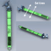RAM® EZ-Strap™ Rail Mount with Double Ball and Diamond Base Adapter - Bild 5