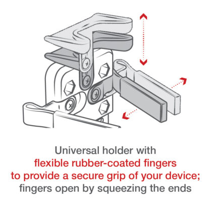 RAM® Finger-Grip™ Universal Holder with Body Mount - Bild 4